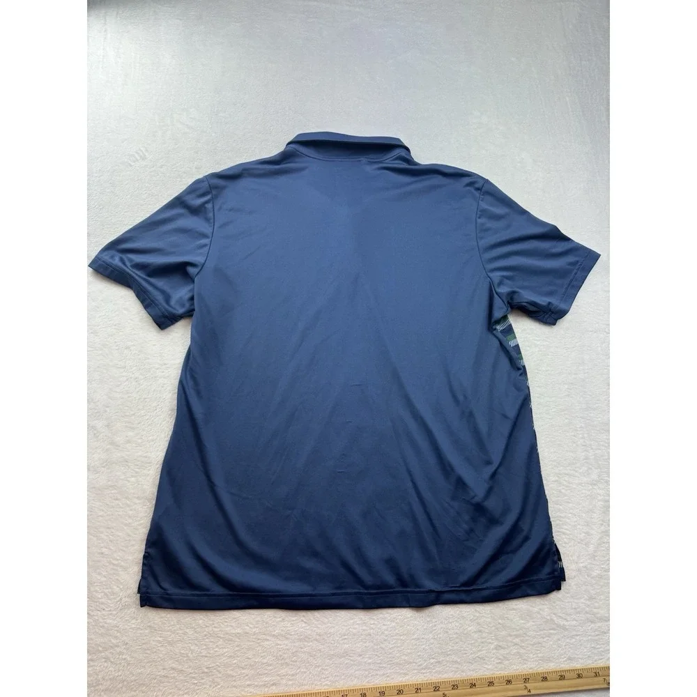 Mens Adidas Climacool Dri Fit Short Sleeve Striped Collared Golf Shirt XL